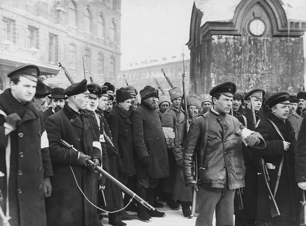 February Revolution begins historical image 1