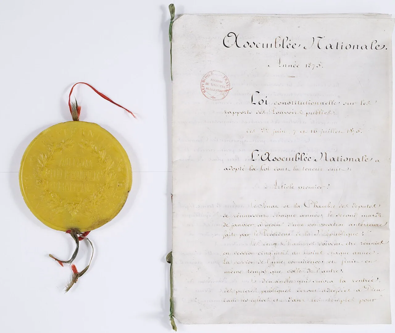 Constitutional Laws establish Third Republic historical image 1