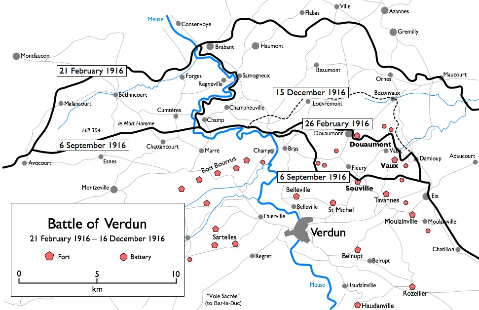 Battle of Verdun begins historical image 1