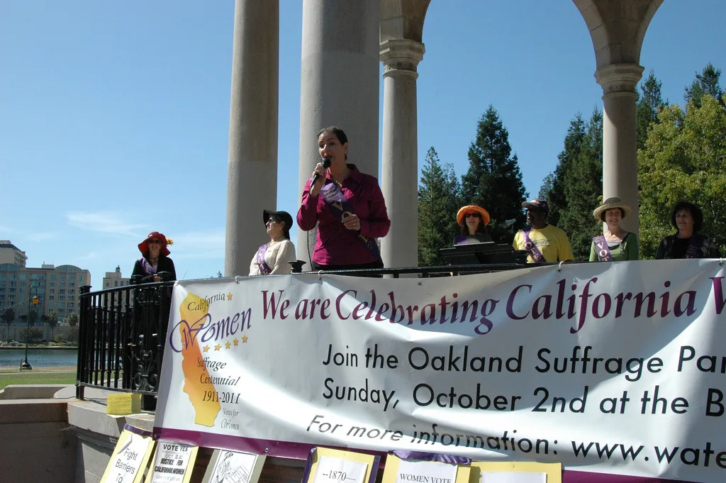Women gain the right to vote historical image 1