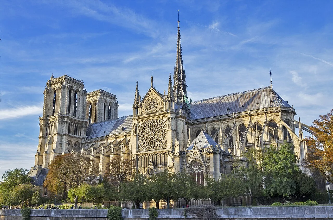 Construction of Notre-Dame de Paris begins historical image 1